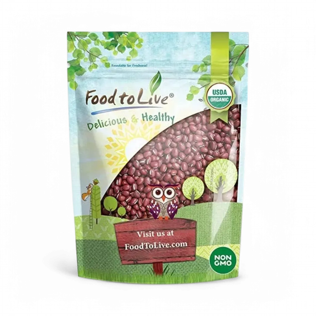 Organic Adzuki Beans – Non-GMO, Whole Raw Red Mung Beans