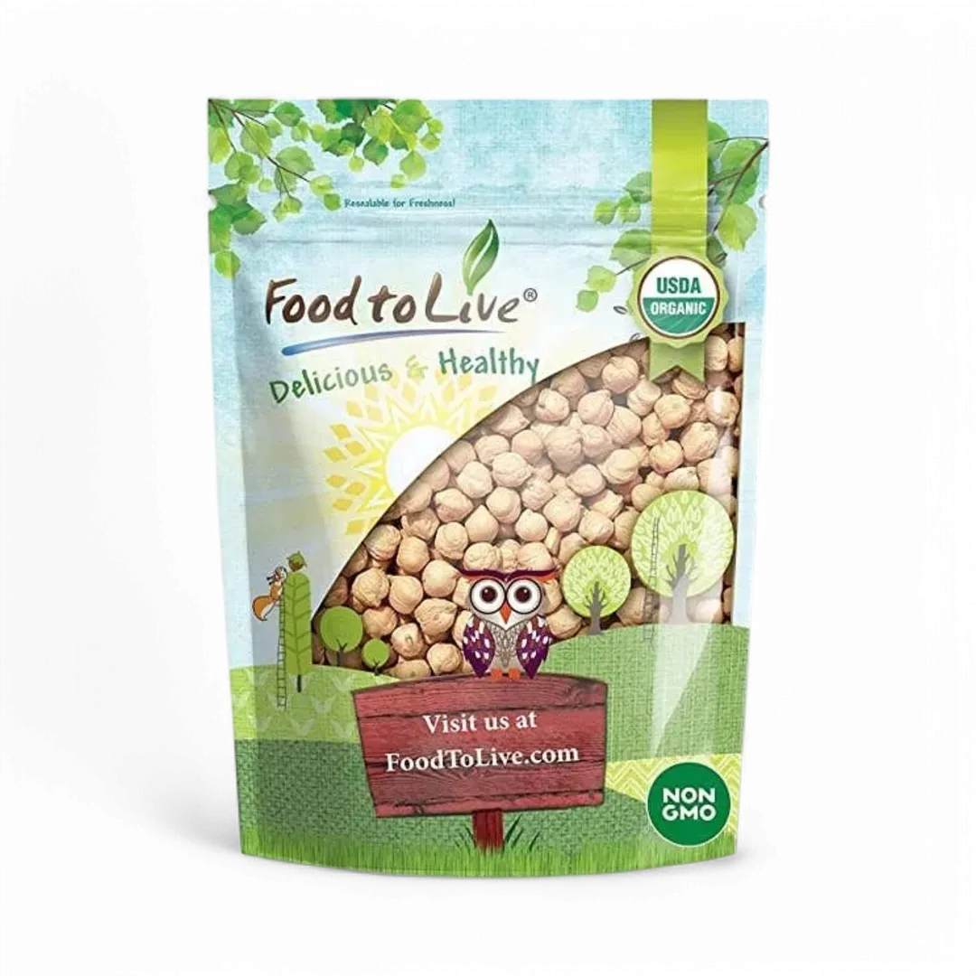 Organic Garbanzo Beans / Dried Chickpeas – Raw, Sproutable