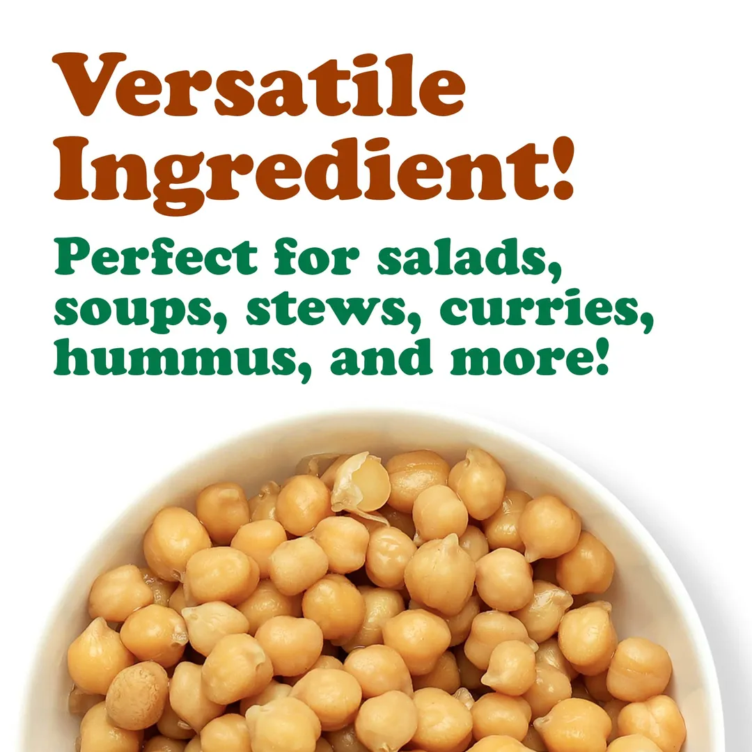 Organic Canned Chickpeas, 14 oz (Pack of 12)