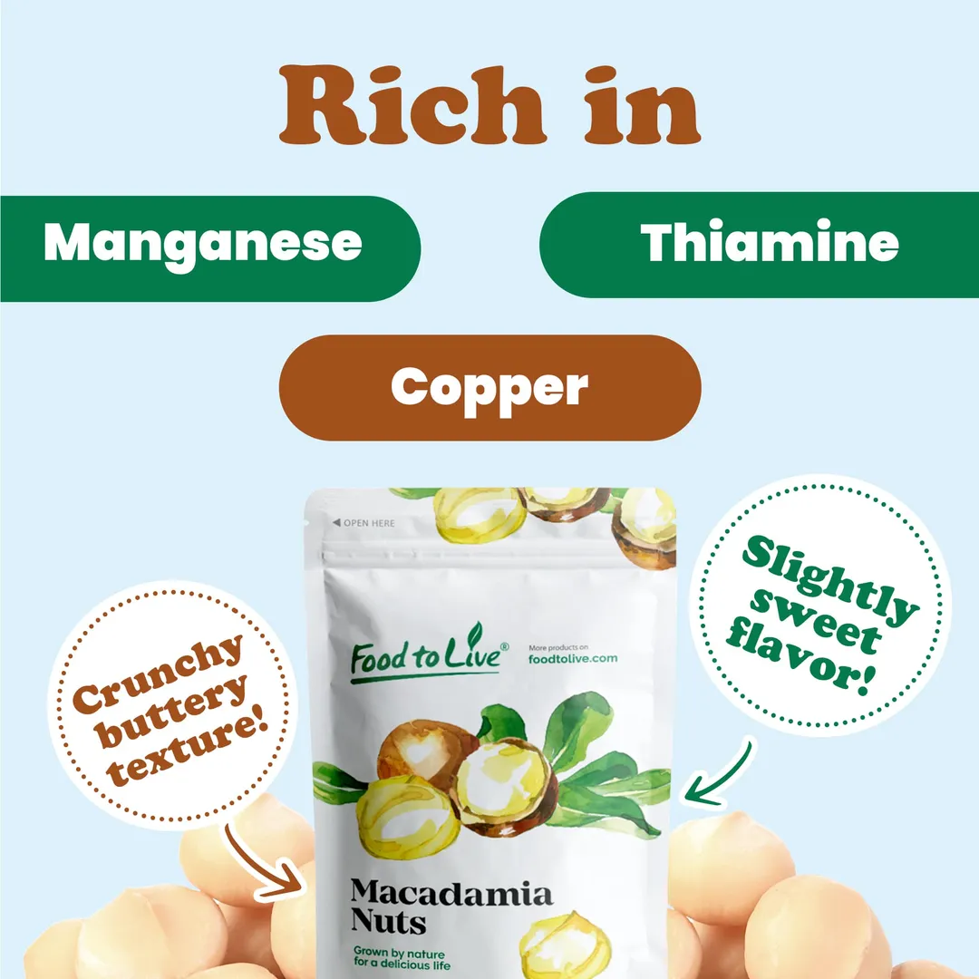 Whole Macadamia Nuts – Raw, Unsalted