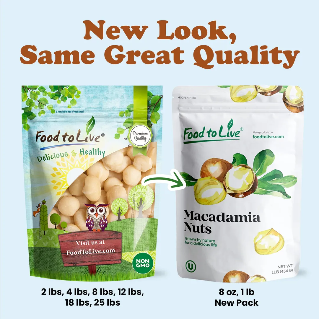Whole Macadamia Nuts – Raw, Unsalted