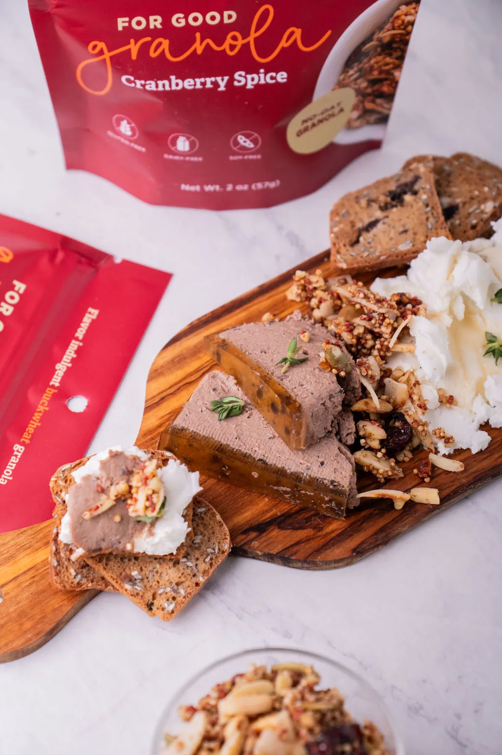 Snack Bag (2 oz) Cranberry Spice Buckwheat Granola