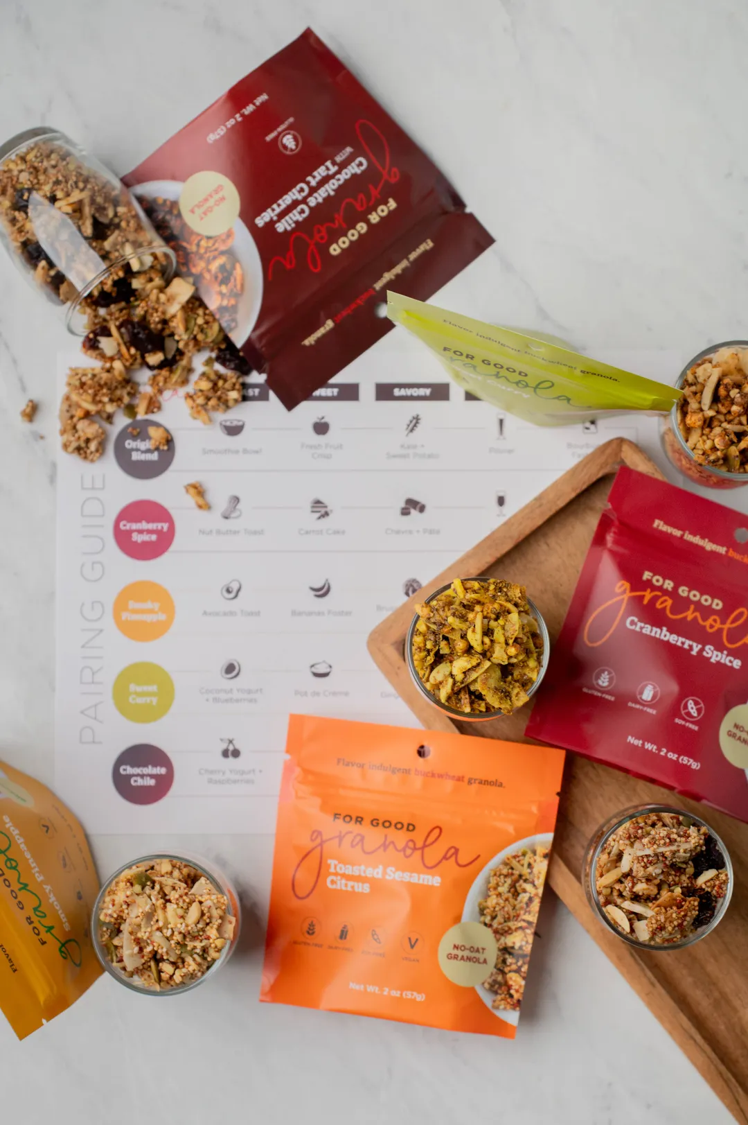 Buckwheat Granola Flavor Flight Box - Gluten Free and No-Oat