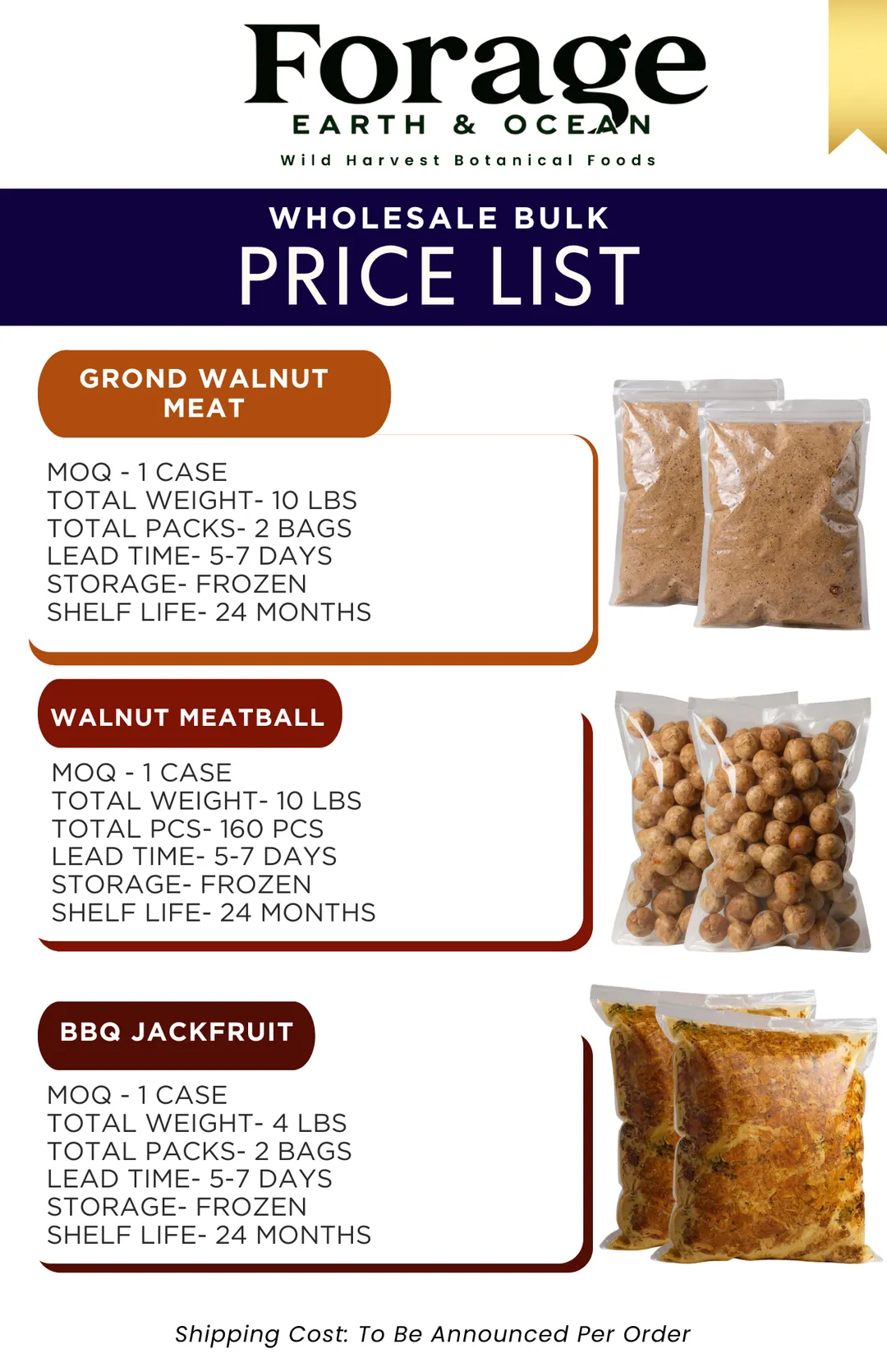 BULK 10 LBS Plant-Based Ground Be'f, Crumbles Vegan, (Frozen) Walnut Alternative Meats Crumbles -Gluten Free