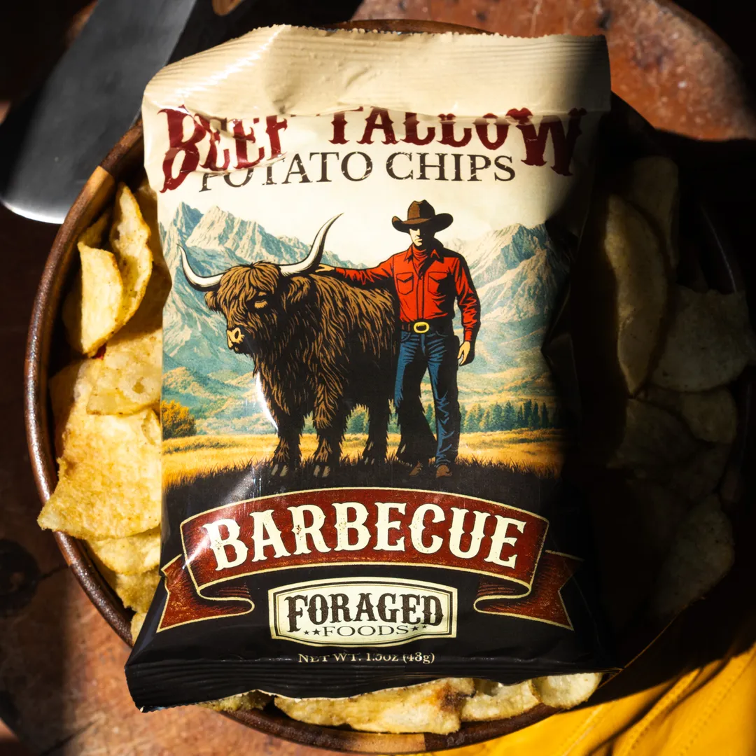 Barbecue Beef Tallow Potato Chips - 1.5oz