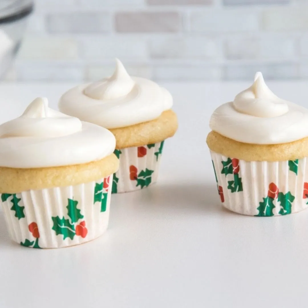 Fox Run Mini Christmas Bake Cups, 75 Count