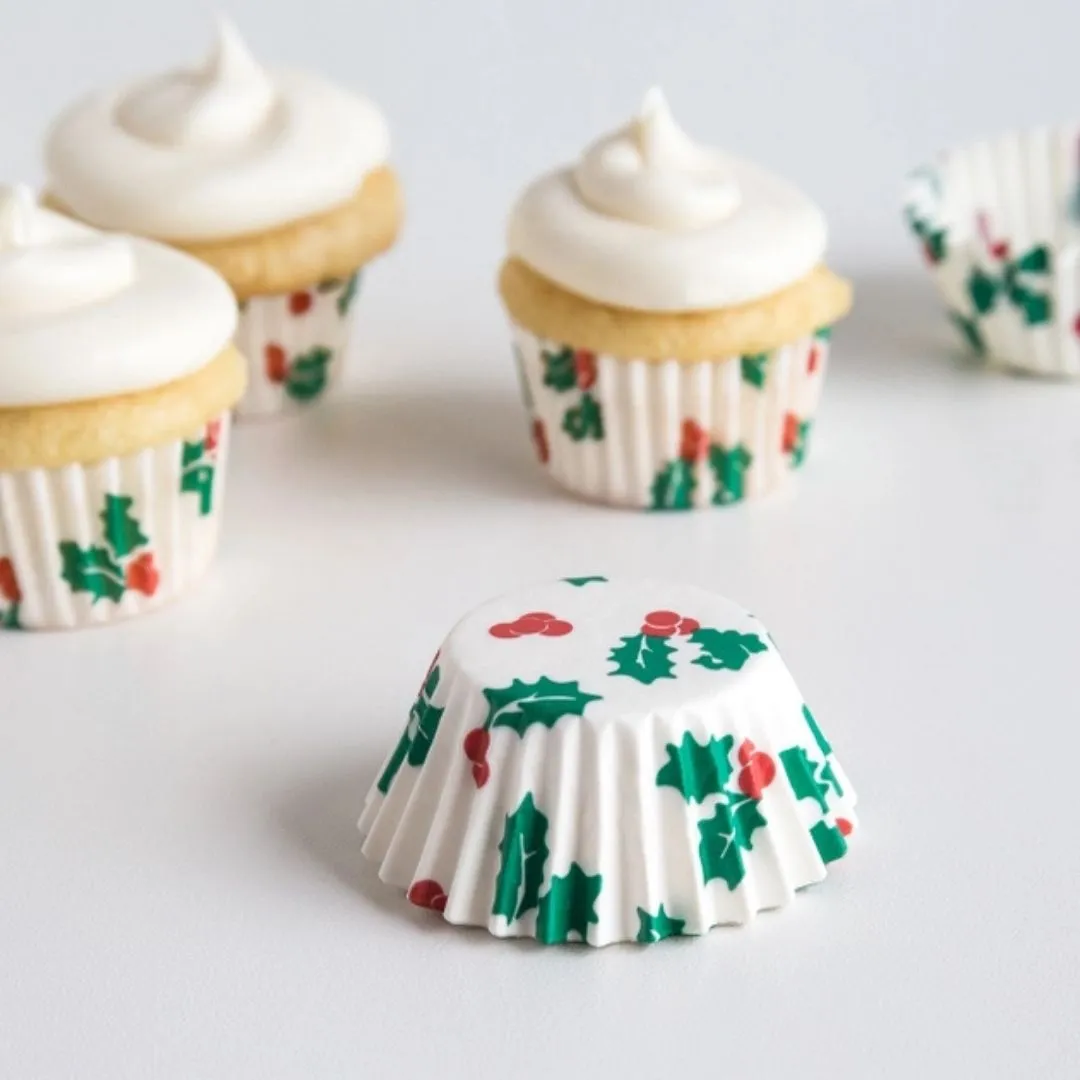 Fox Run Mini Christmas Bake Cups, 75 Count