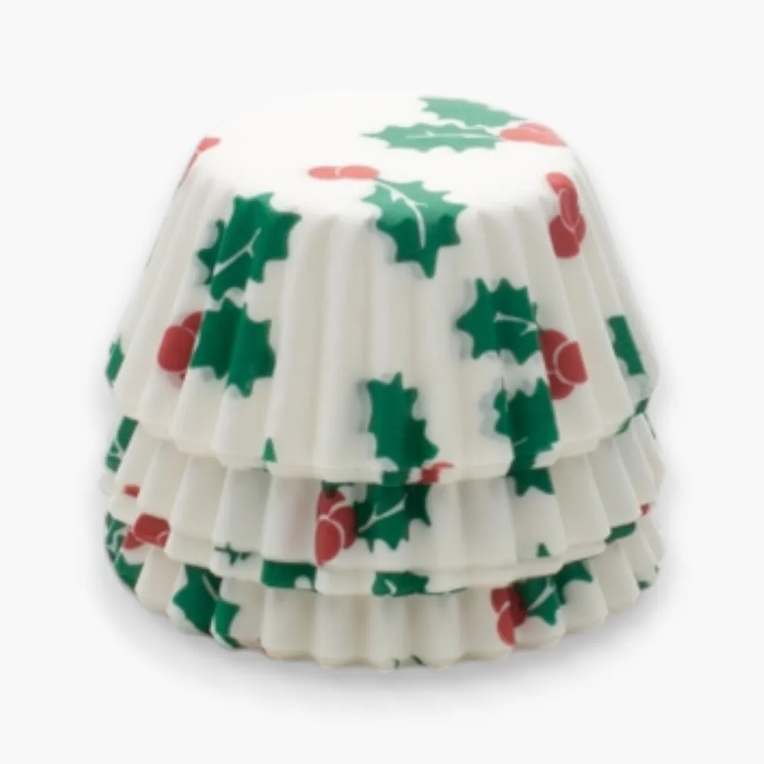 Fox Run Mini Christmas Bake Cups, 75 Count