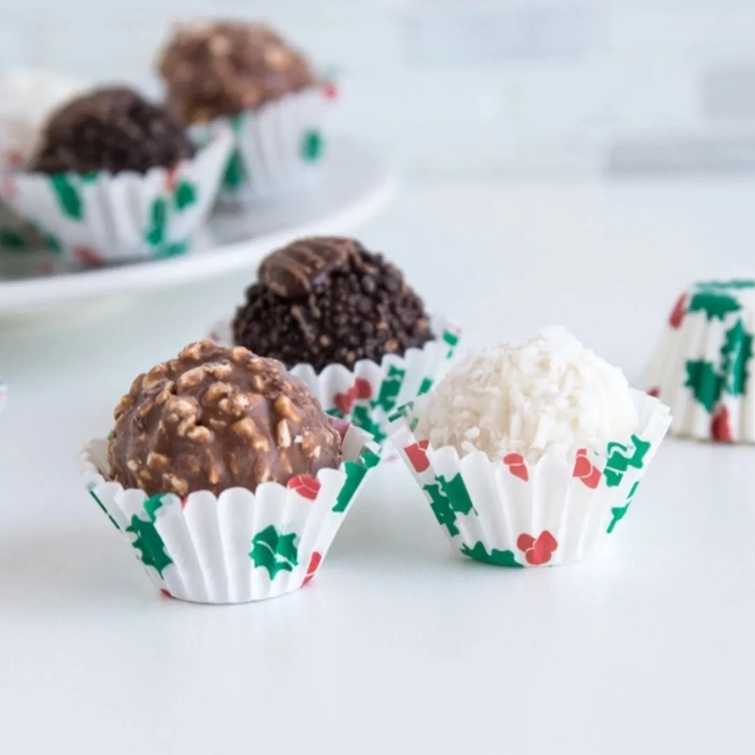 Fox Run Christmas Petit Four Bake Cups, 100 Count