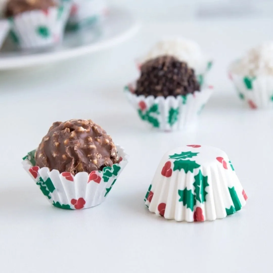 Fox Run Christmas Petit Four Bake Cups, 100 Count