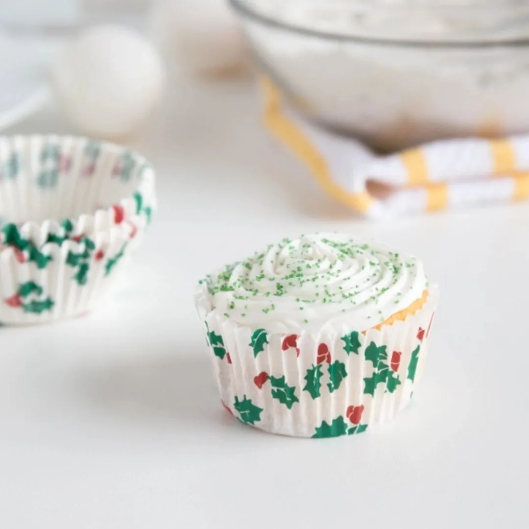 Fox Run Christmas Bake Cups, 50 Count