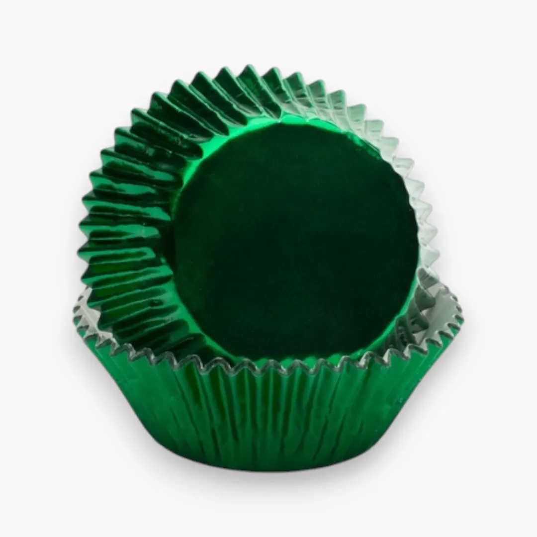 Fox Run Green Foil Bake Cups, 32 Count