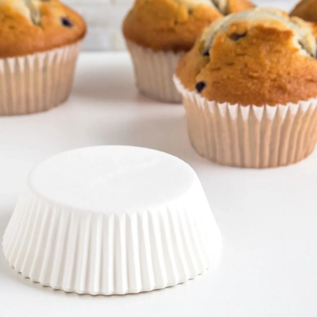 Fox Run Large White Bake Cups, 50 Count