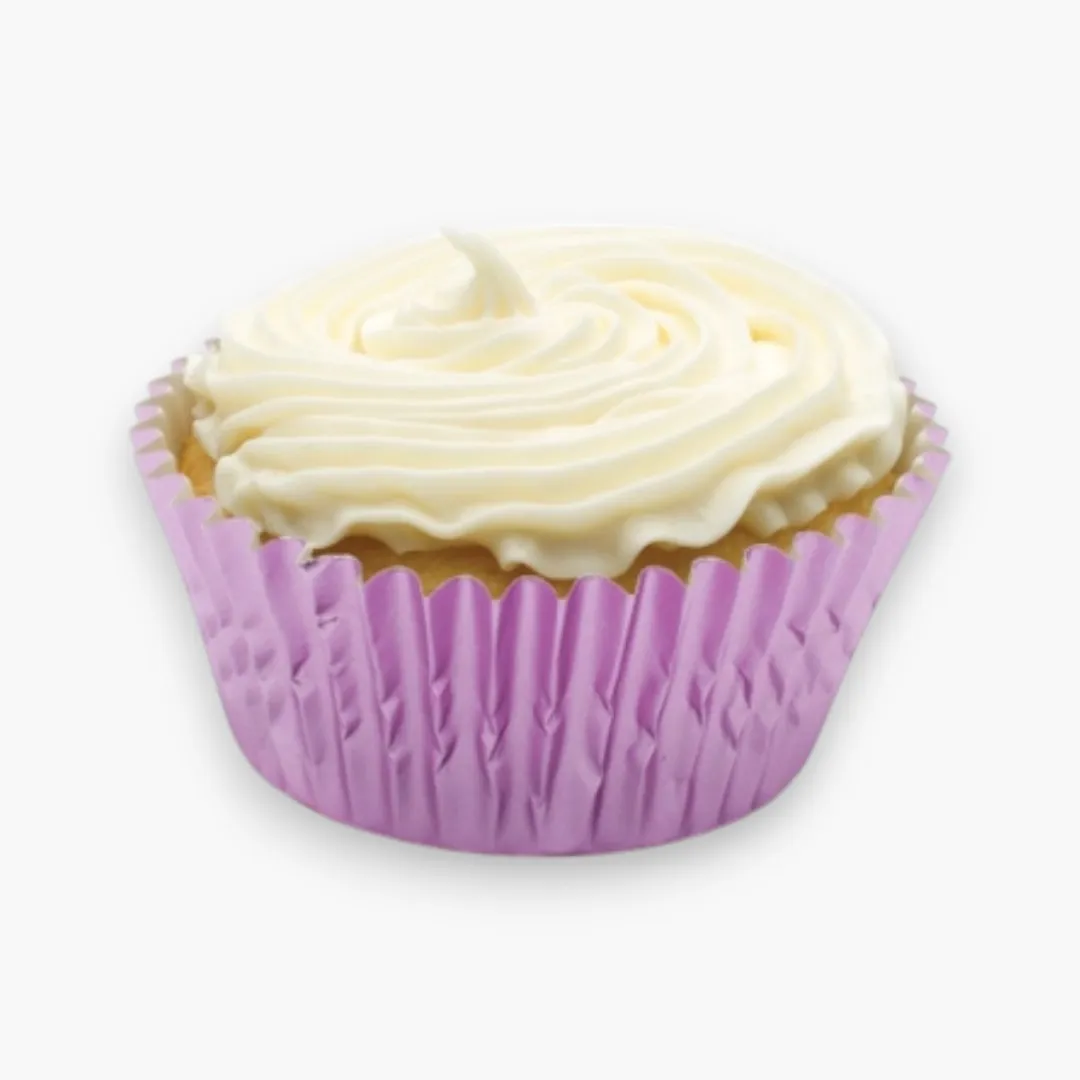 Fox Run Light Pink Foil Cupcake Liners, Baking Cups, 32 count