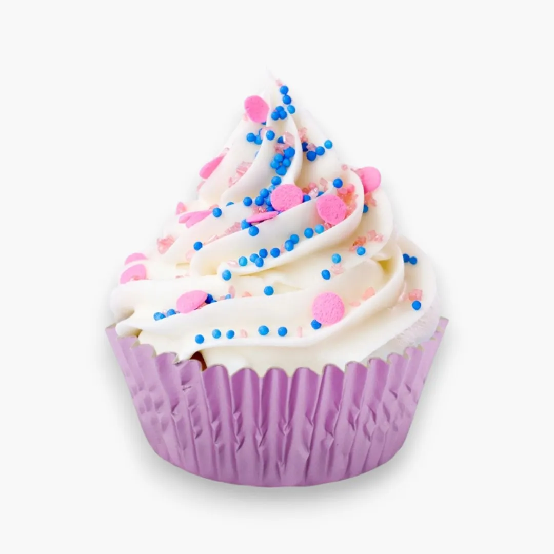 Fox Run Light Pink Foil Cupcake Liners, Baking Cups, 32 count