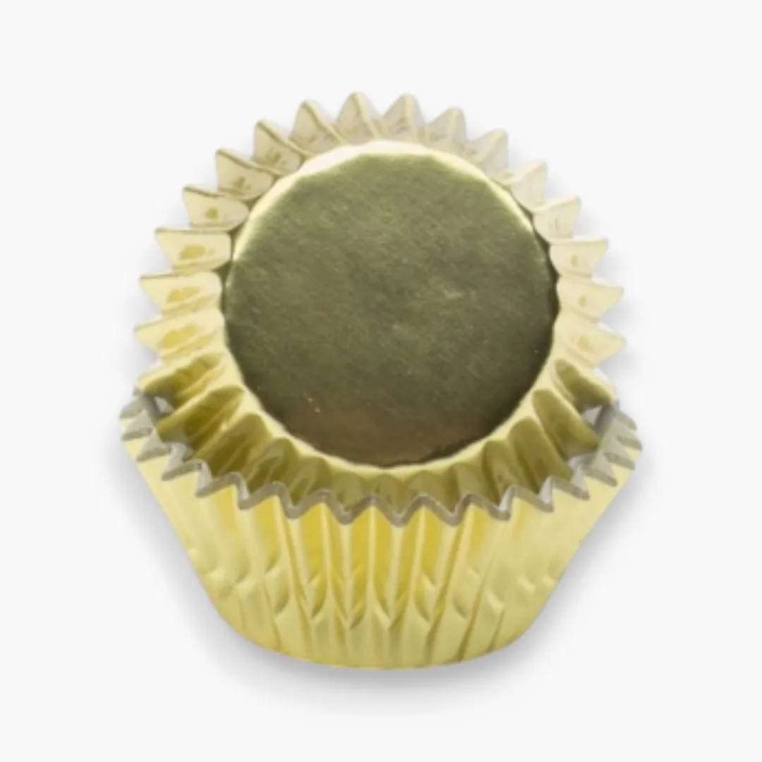 Fox Run Mini Gold Foil Bake Cups, 48 Count