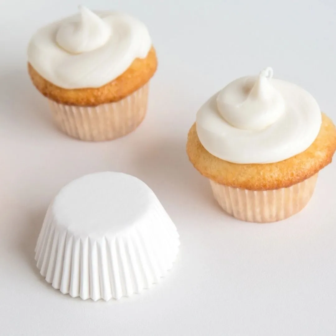 Fox Run Mini White Bake Cups, 75 Count