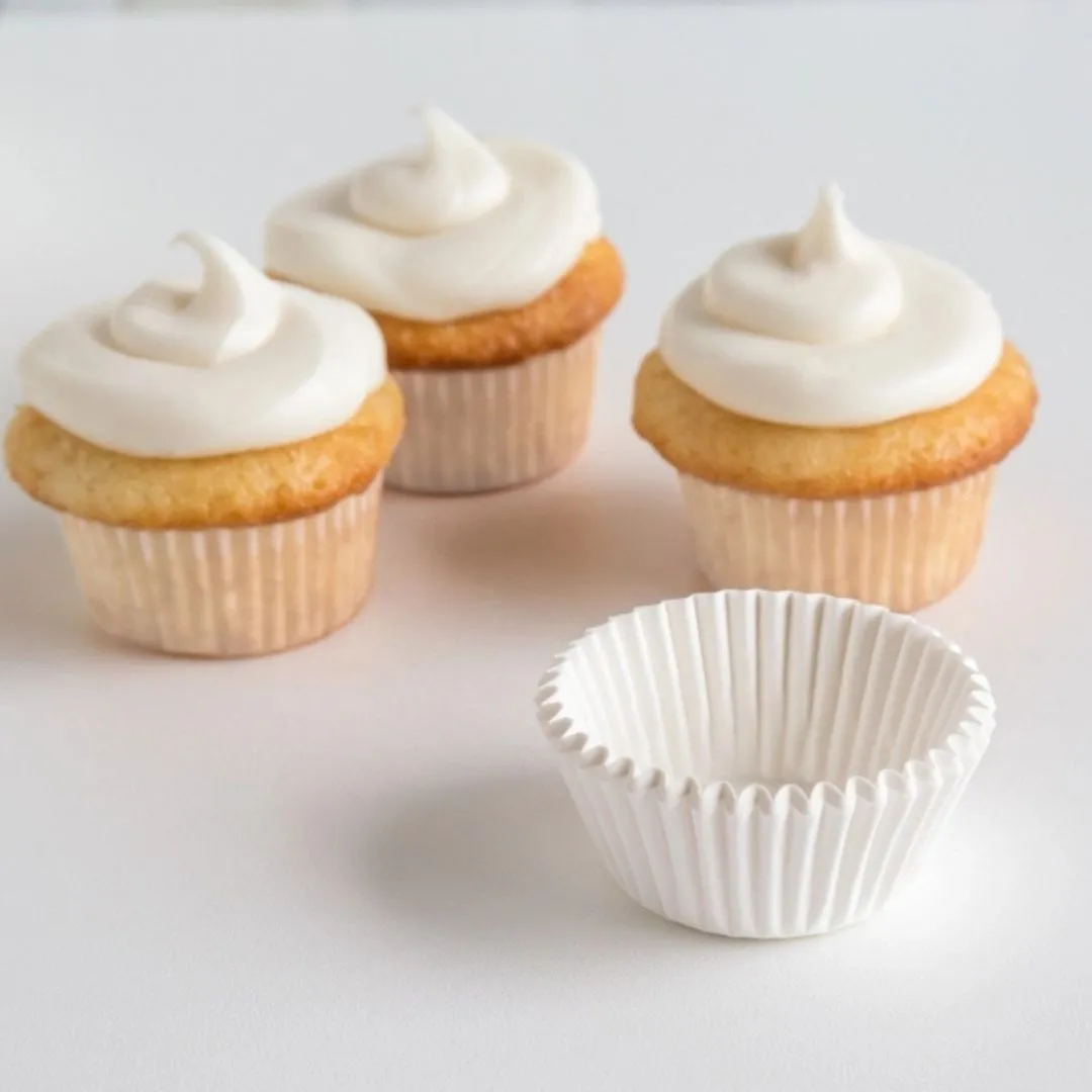 Fox Run Mini White Bake Cups, 75 Count