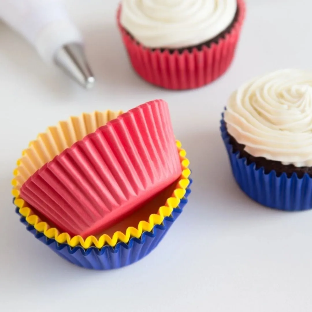 Fox Run Everyday Primary Colors Bake Cup Set, 75 Count