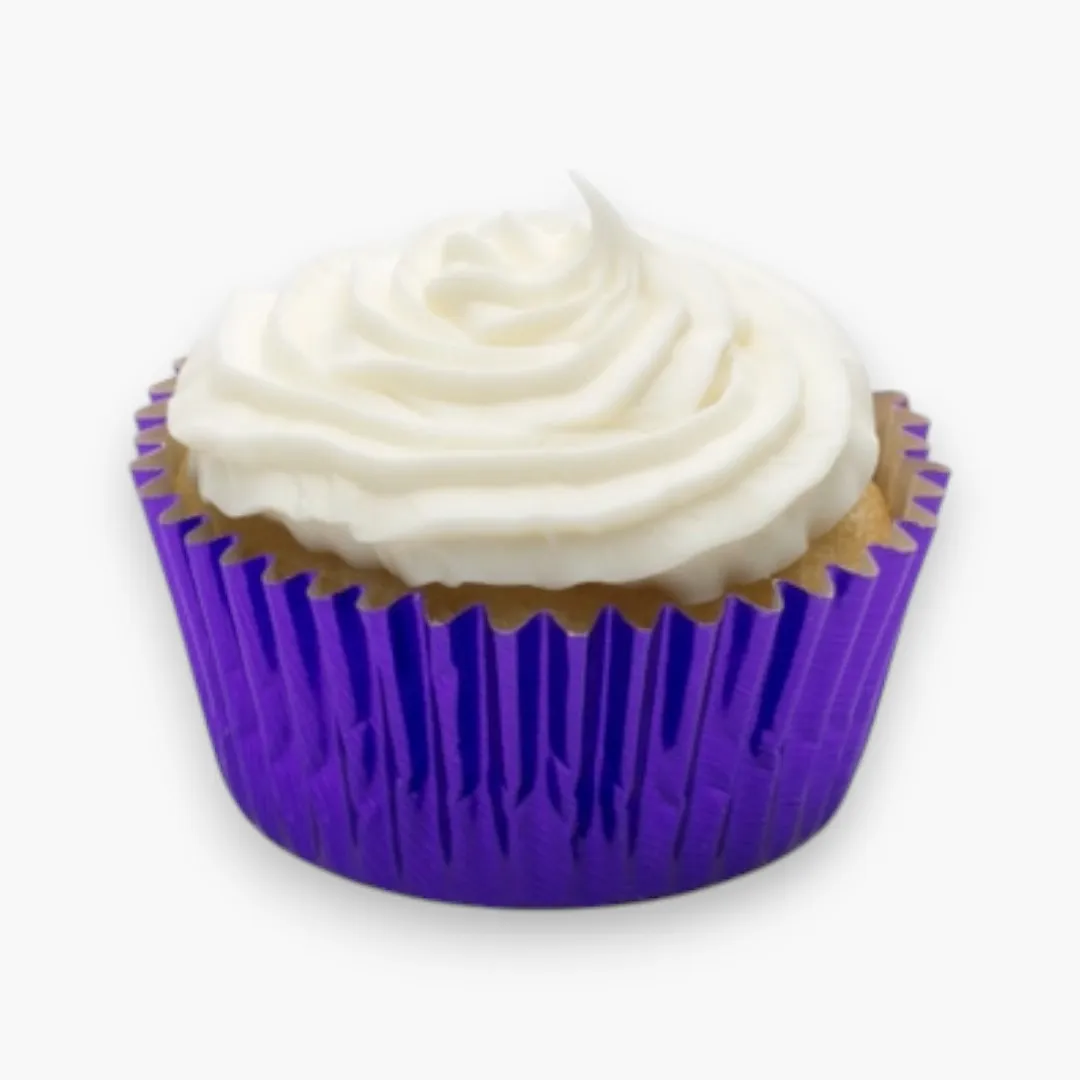 Fox Run Purple Foil Bake Cups, 32-Count