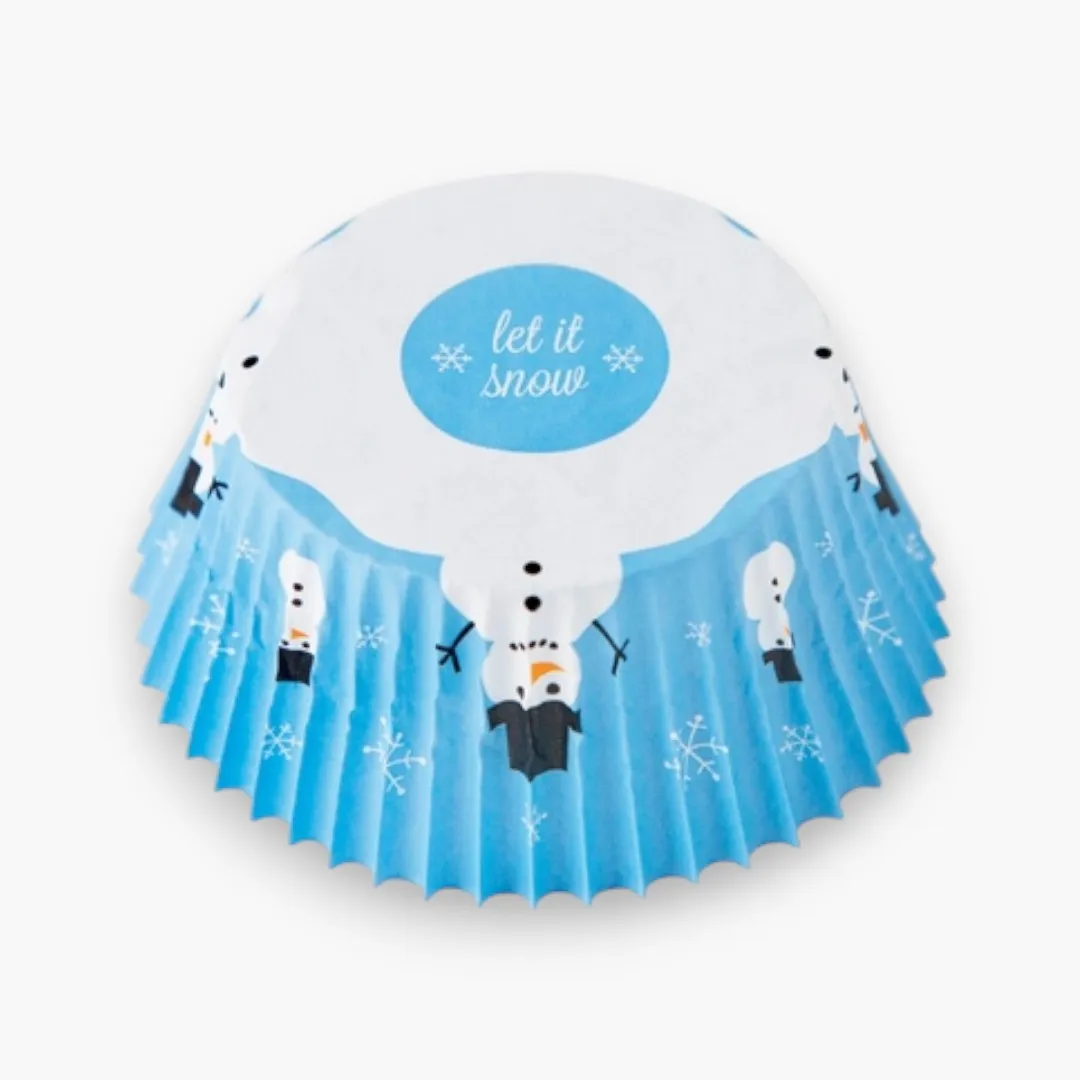 Fox Run Snowman Bake Cups, 50 Count
