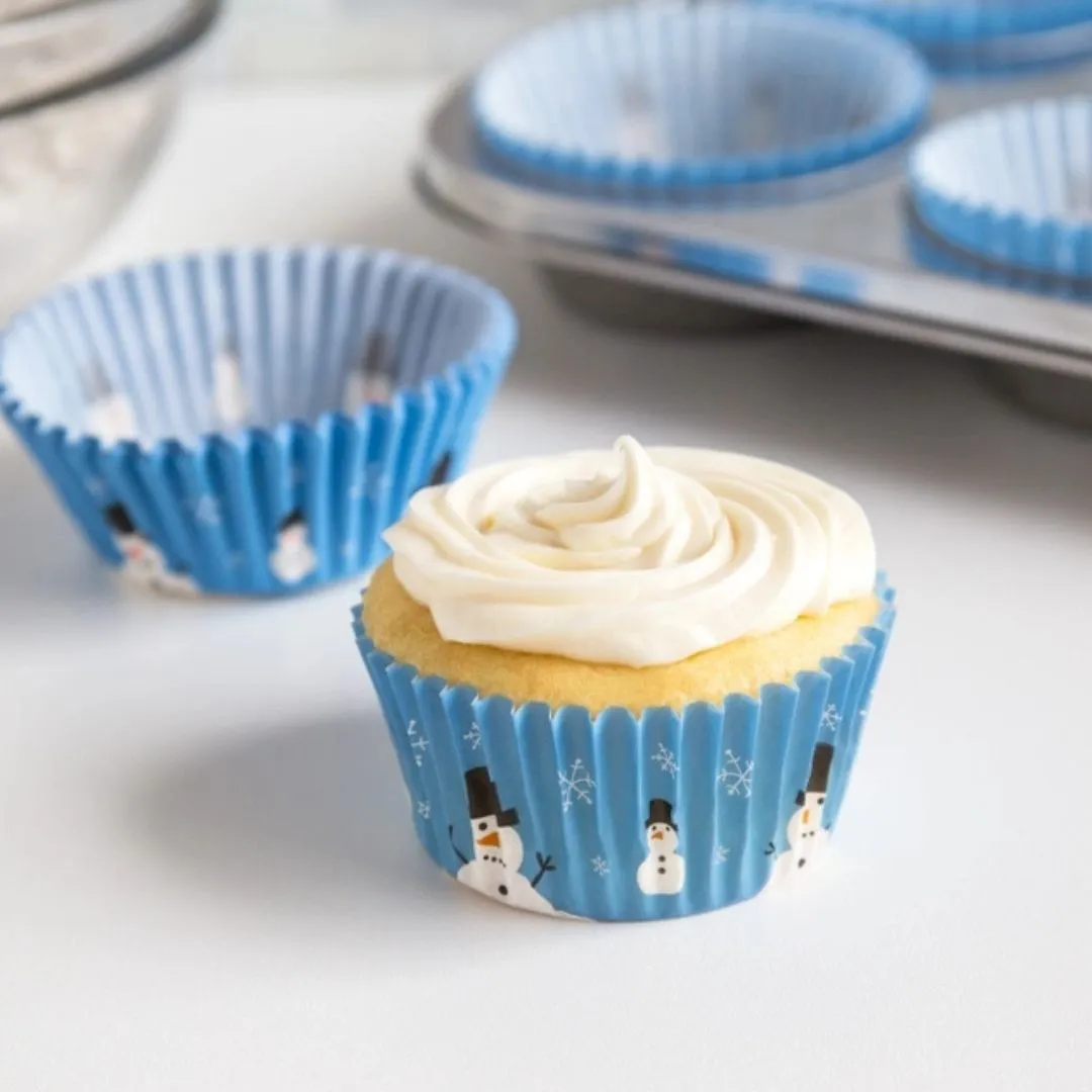 Fox Run Snowman Bake Cups, 50 Count