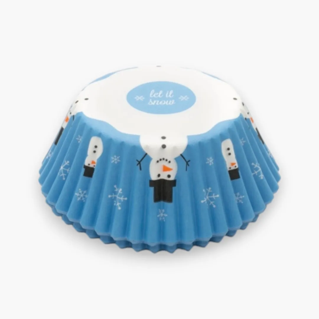 Fox Run Snowman Bake Cups, 50 Count