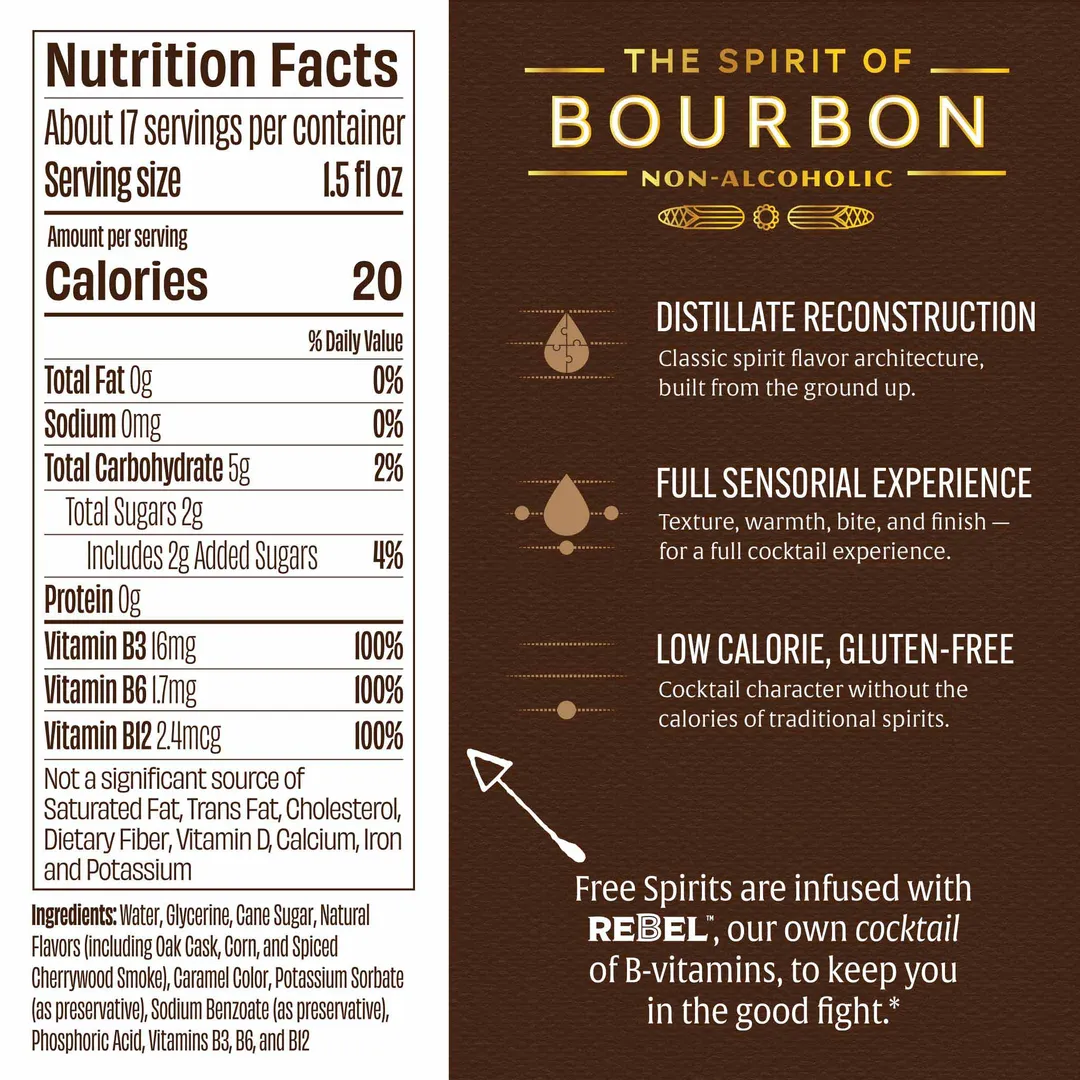 Free Spirits | The Spirit of Bourbon | Non-Alcoholic Whiskey Alternative