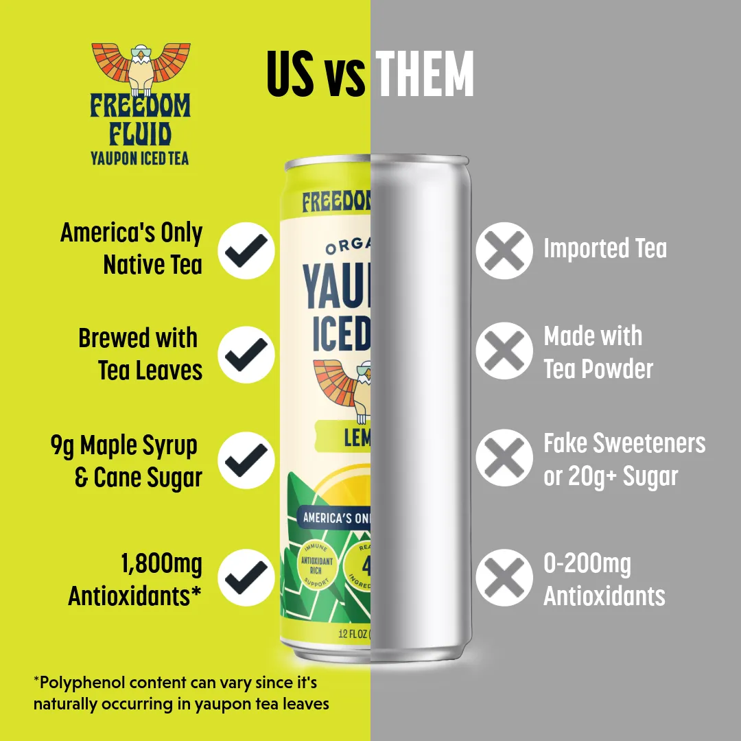 Organic Lemon Yaupon Iced Tea