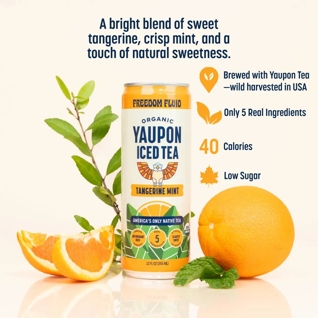Tangerine Mint, Organic Yaupon Iced Tea