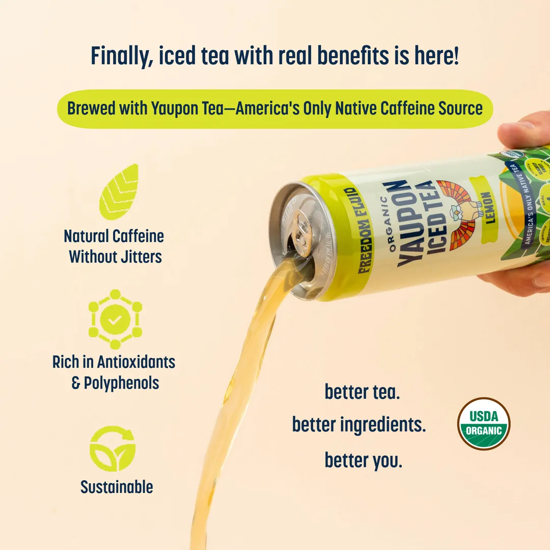 Organic Lemon Yaupon Iced Tea