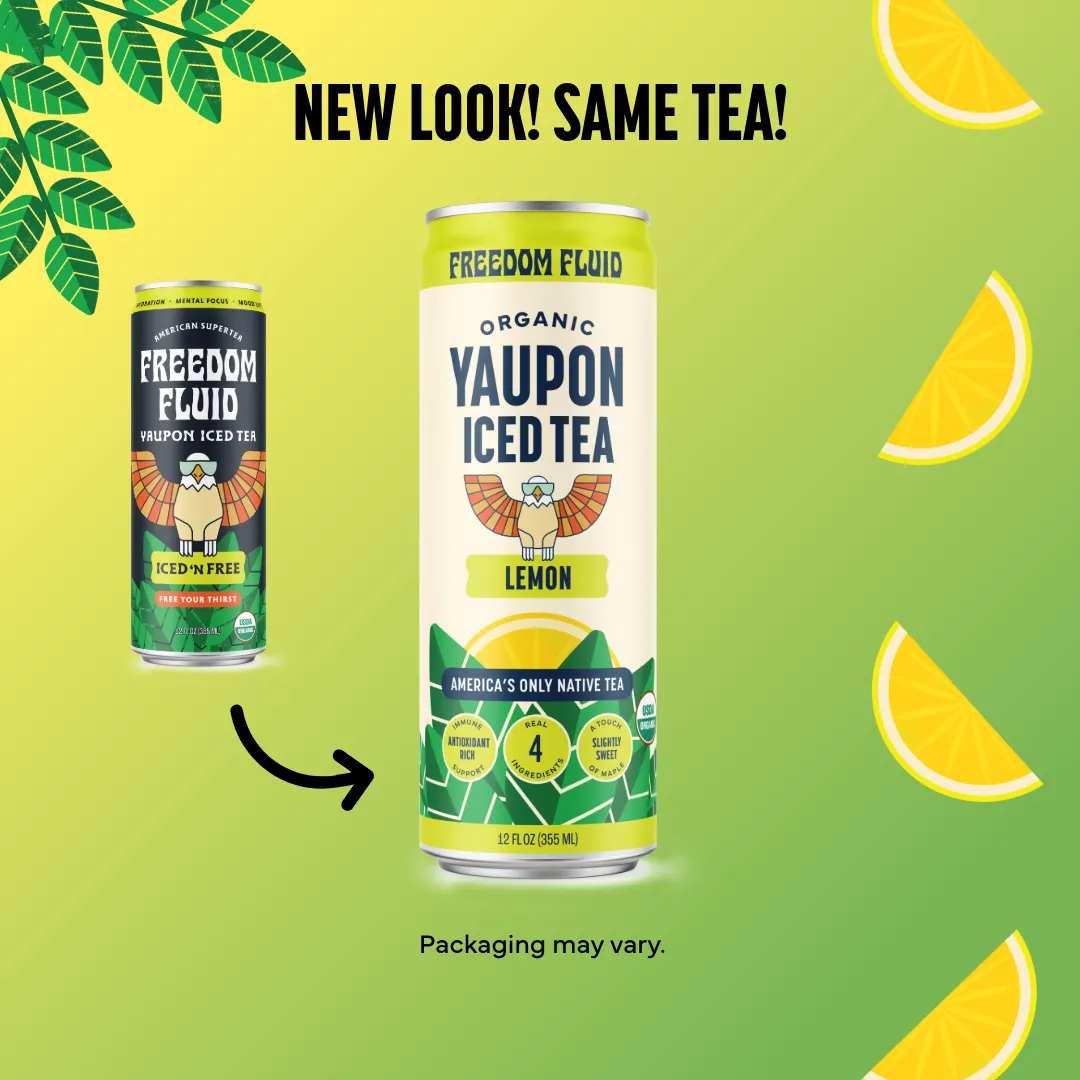 Organic Lemon Yaupon Iced Tea