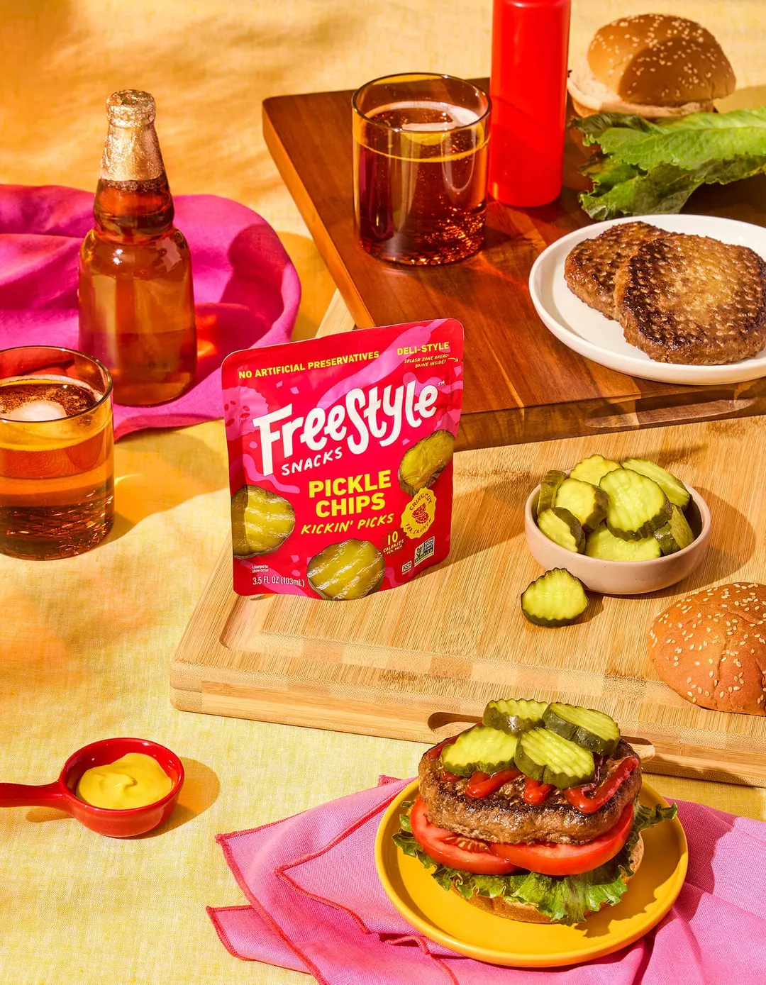 Kickin' Picks Pickle Chips (6 Pack)