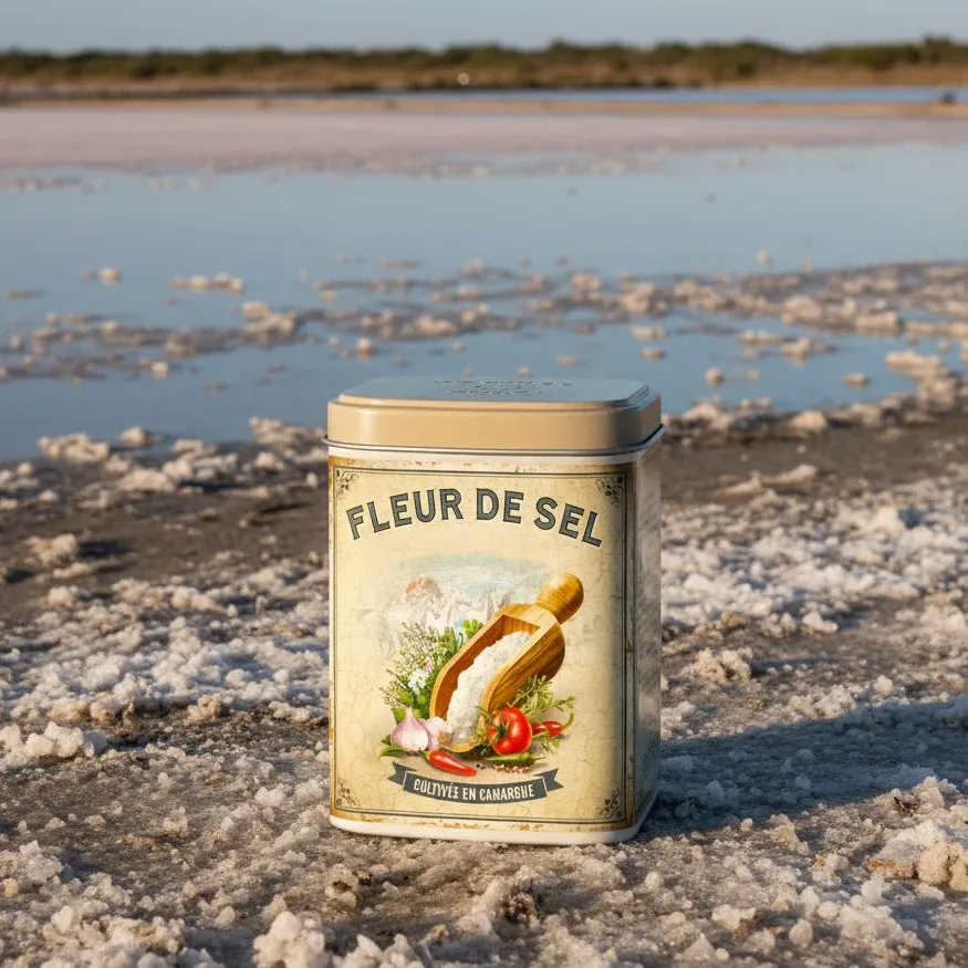 Esprit Provence · Fleur de sel from Camargue, tin