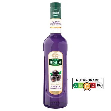 Teisseire · Cassis (blackcurrant) syrup, glass