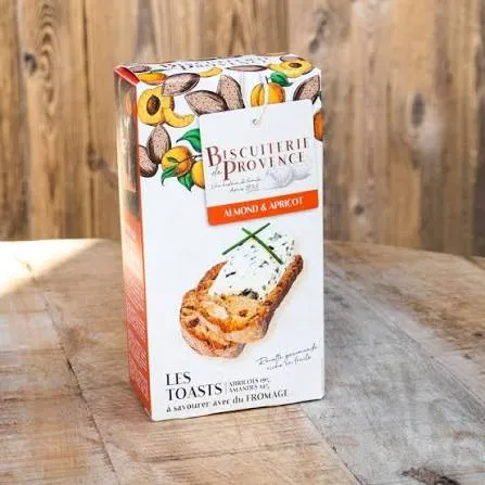 Bisc de Provence · Toasts w/ apricots and almonds for cheese