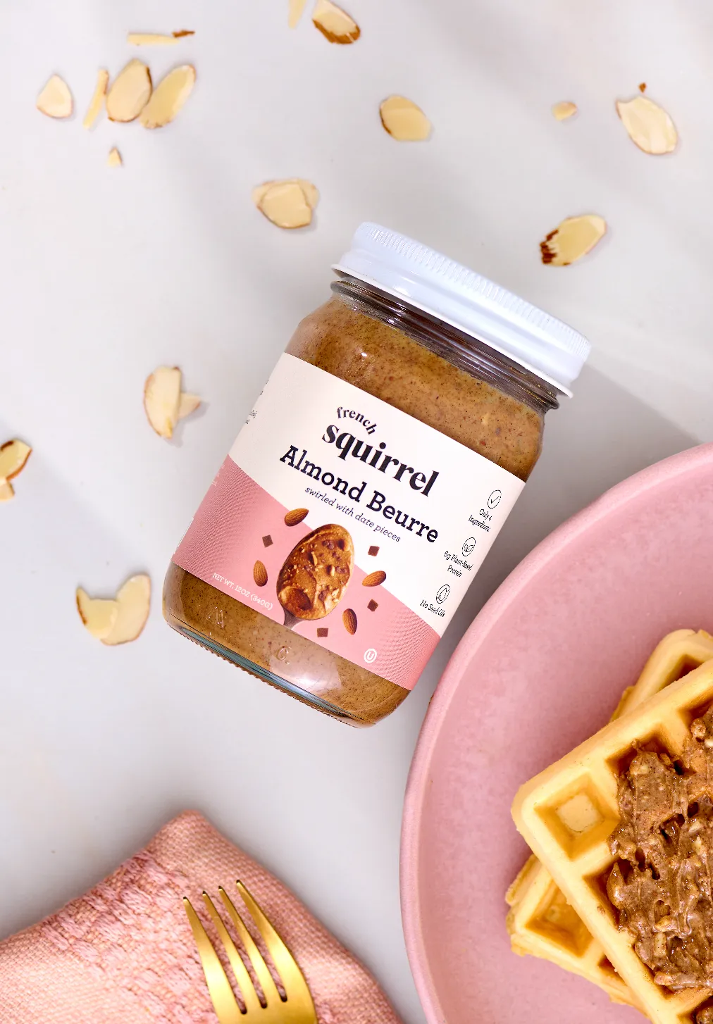 Beurre: Crunchy Date Almond Butter (12 jars)