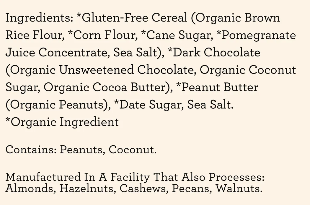 Bisous: Peanut Butter & Chocolate-Coated GF Cereal (12 bags)