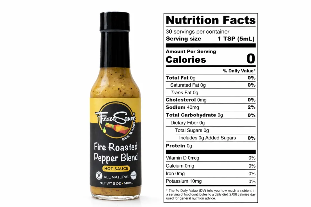 Fire Roasted Pepper Blend Hot Sauce By Fresco Sauce