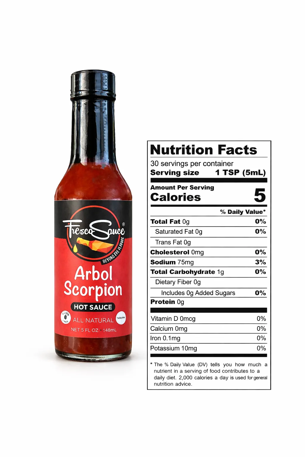 Arbol Scorpion Hot Sauce By Fresco Sauce
