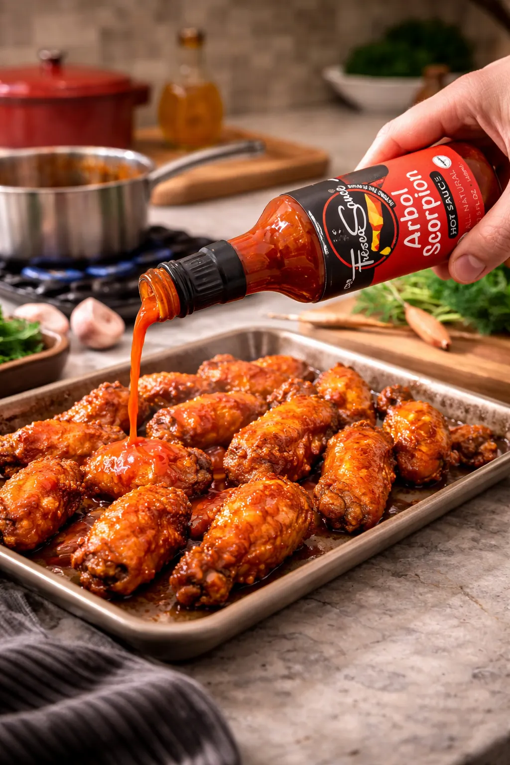 Arbol Scorpion Hot Sauce By Fresco Sauce