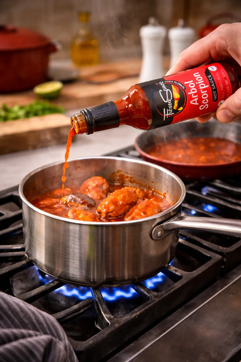 Arbol Scorpion Hot Sauce By Fresco Sauce