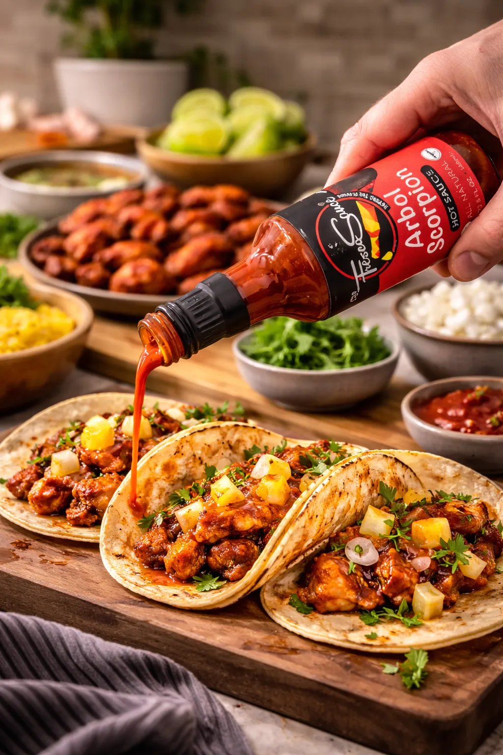 Arbol Scorpion Hot Sauce By Fresco Sauce