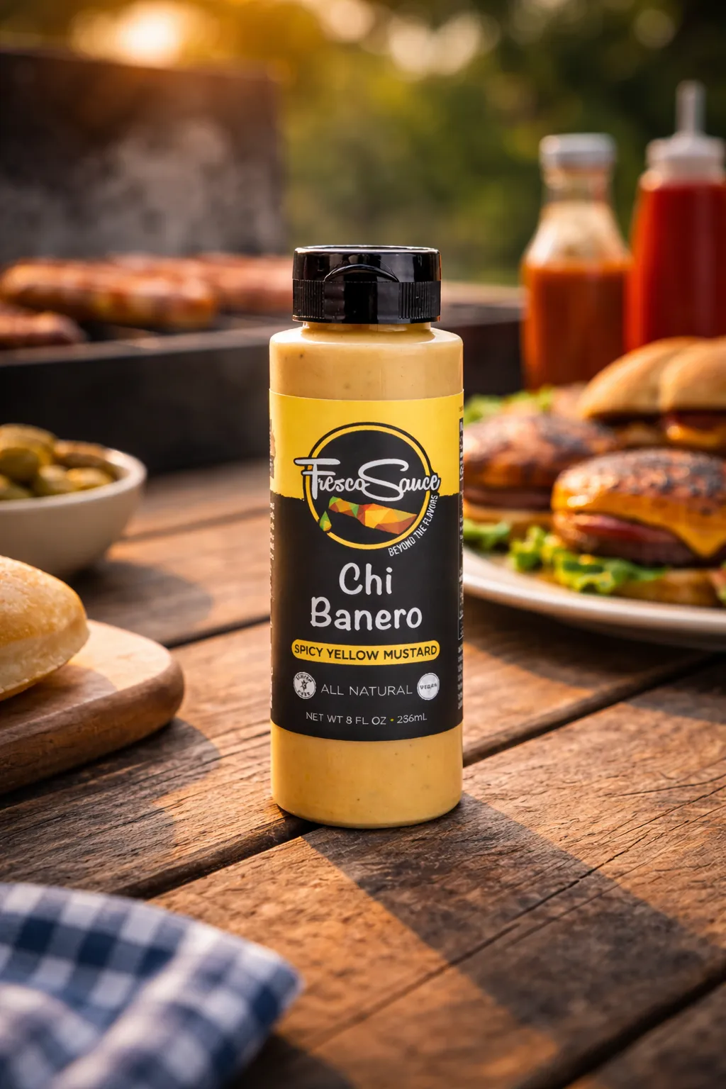 Chi Banero Spicy Yellow Mustard By Fresco Sauce