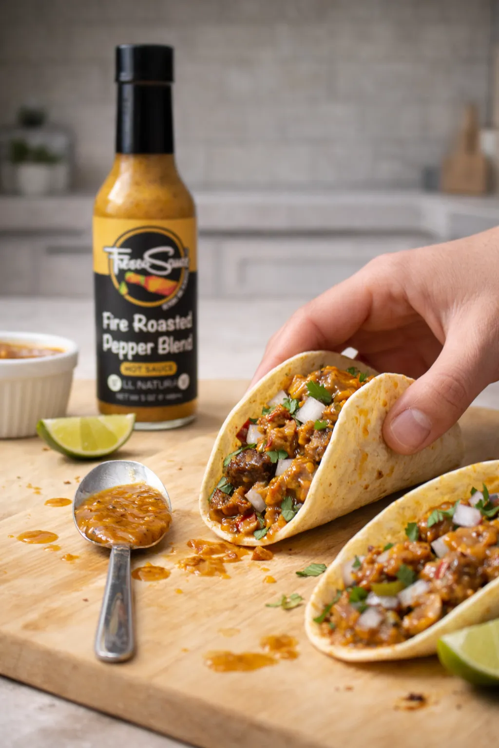 Fire Roasted Pepper Blend Hot Sauce By Fresco Sauce