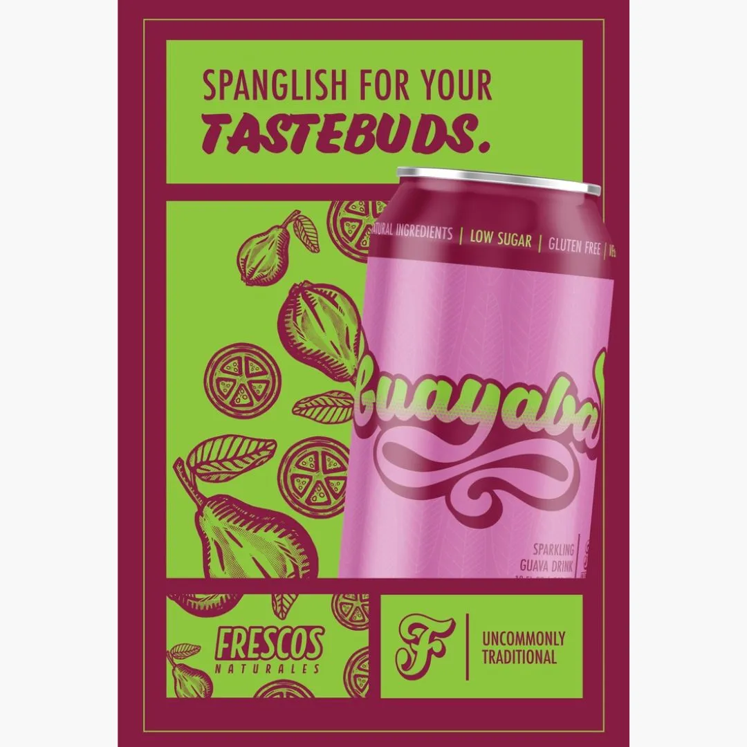 Guayaba Fresco - Sparkling Guava Agua Fresca - 12 oz