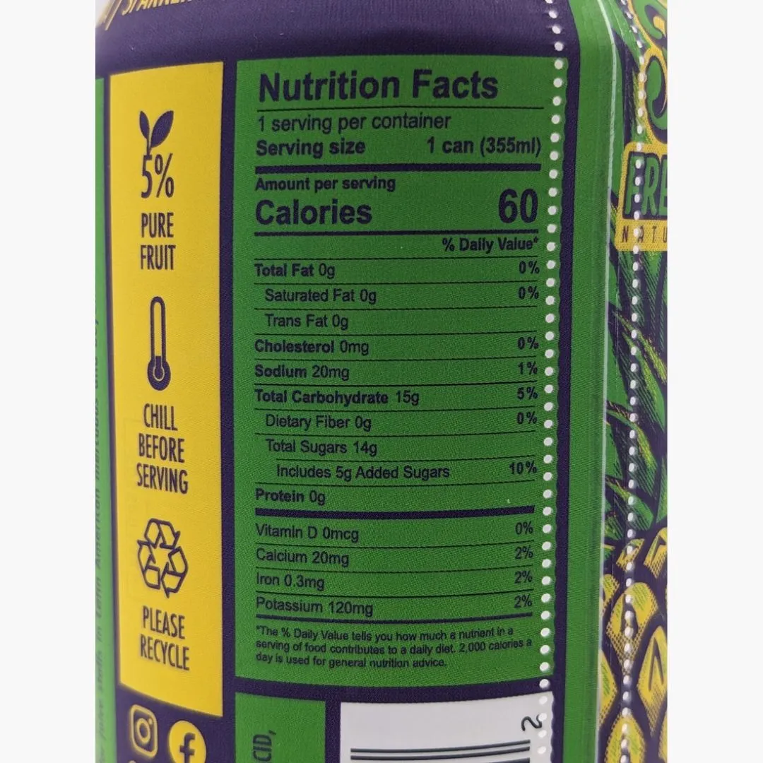 Piña Fresco - Sparkling Pineapple Agua Fresca - 12 oz