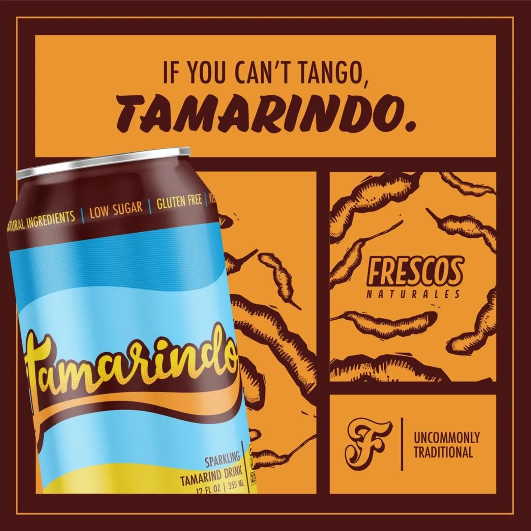 Tamarindo Fresco - Sparkling Tamarind Agua Fresca - 12 oz