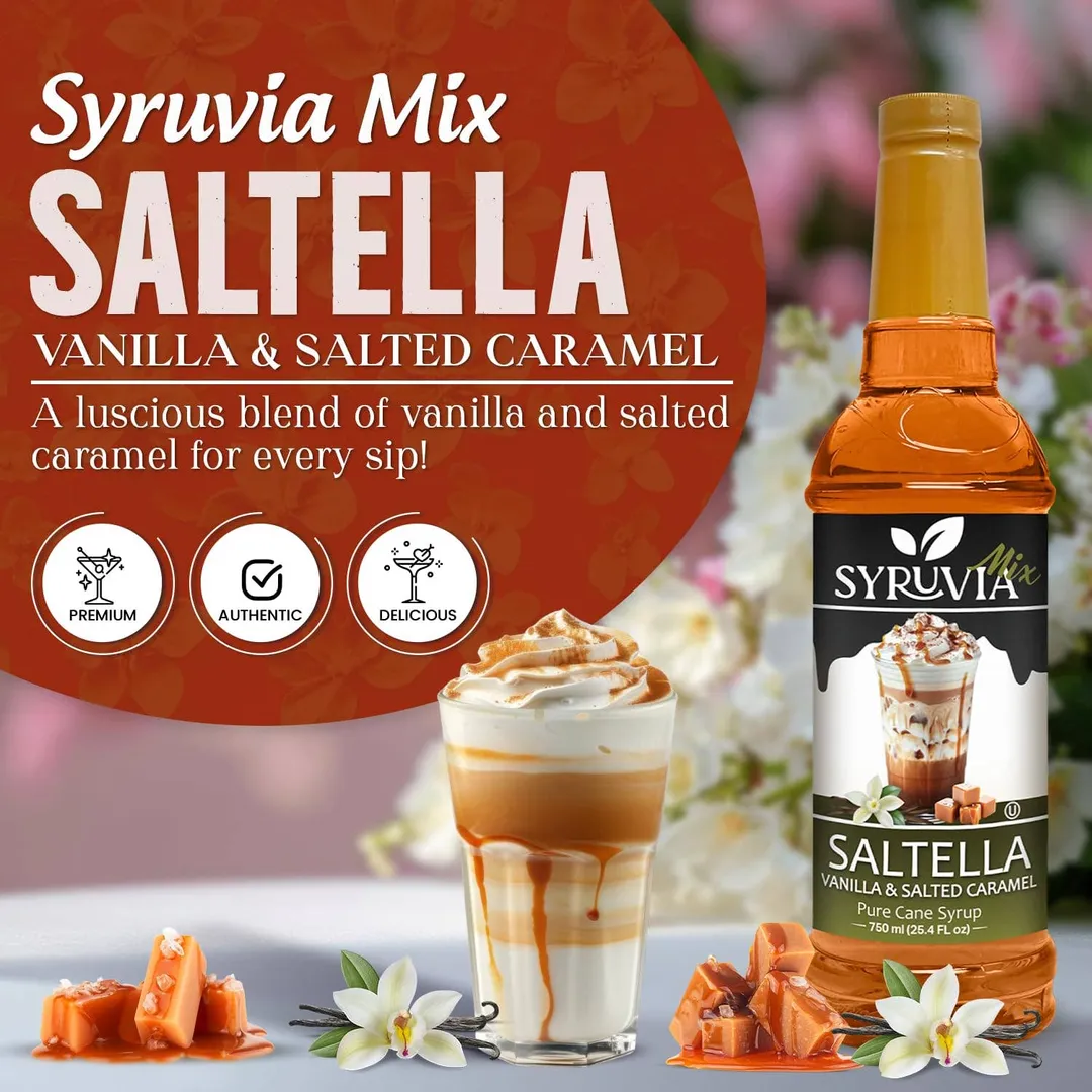 SALTELLA Syrup Vanilla Salted Caramel