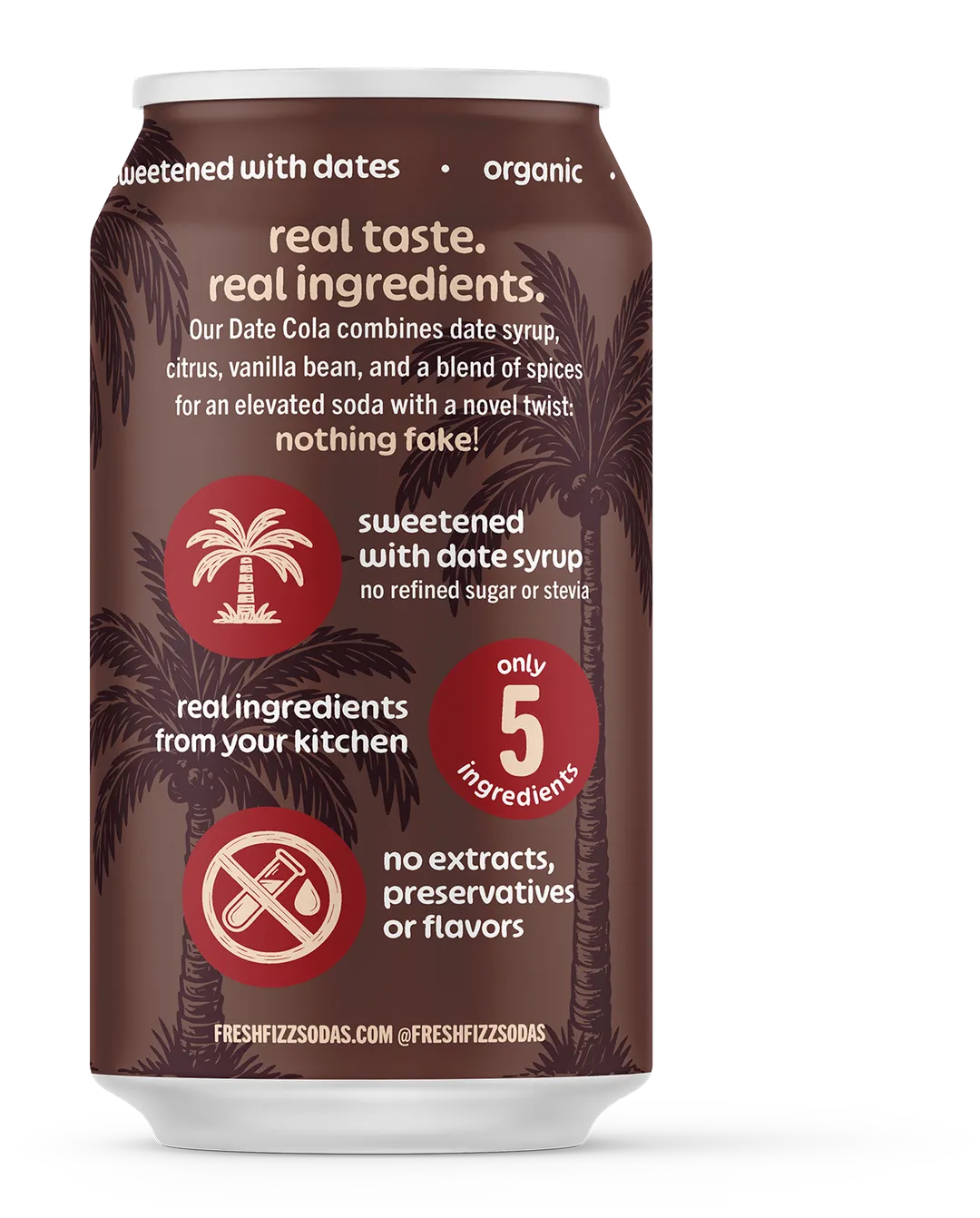 Date Cola - Natural Soda (12-Pack)